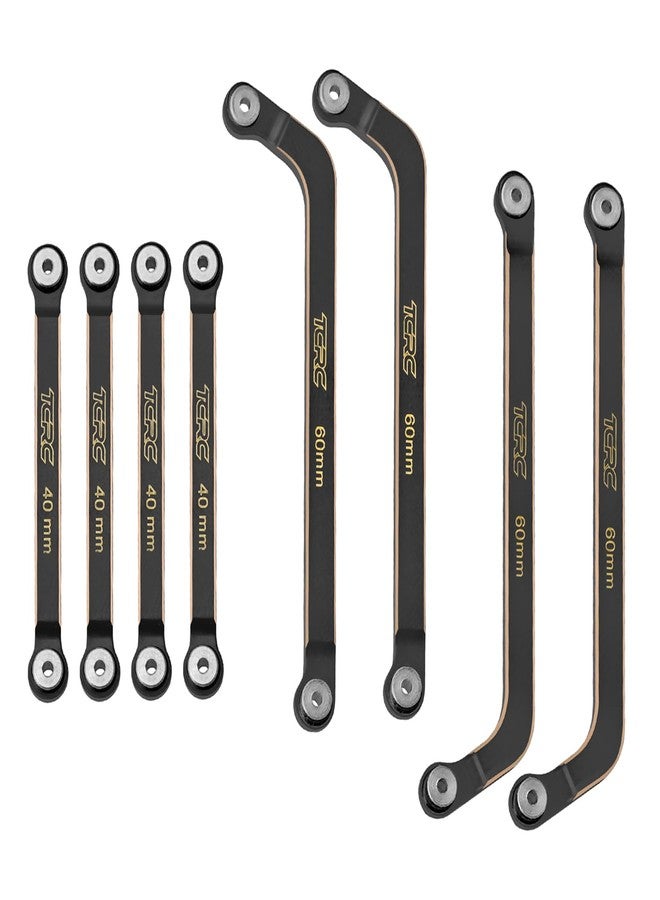 TCRC 8PCS Brass High Clearance Chassis Suspension Links Rod Linkage Set for Axial AX24 XC-11/24 RC Crawler Car Upgrade Parts,Black Coating - Image 4